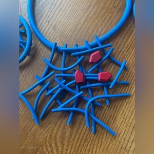 Birds Nest Choker Necklace & Earrings